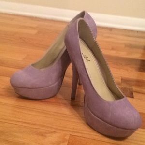 Bonnibel lavender platform heels